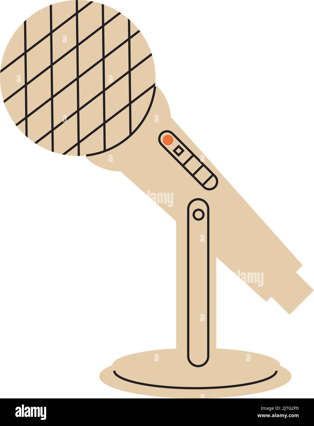classic microphone audio device Stock Vector Image & Art - Alamy