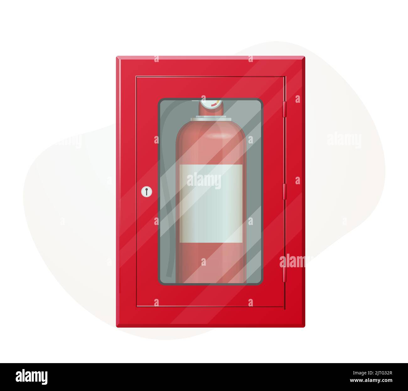 Fire Safety Cabinet - Prevent Fire Accidents - Stock Icon as EPS 10 File Stock Vector