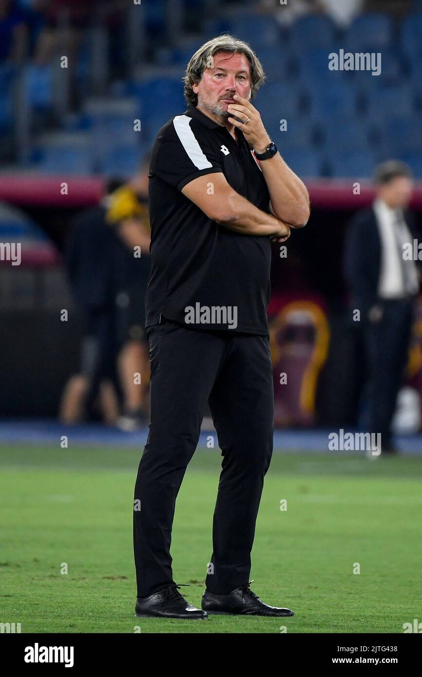 Roma, Italy. 30th Aug, 2022. Giovanni Stroppa head coach of AC Monza during the Serie A football match between AS Roma and AC Monza at Olimpico stadium in Rome (Italy), August 30th, 2022. Photo Andrea Staccioli/Insidefoto Credit: Insidefoto di andrea staccioli/Alamy Live News Stock Photo