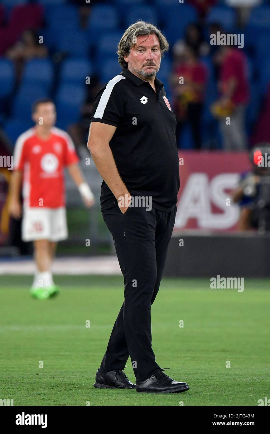 Roma, Italy. 30th Aug, 2022. Giovanni Stroppa head coach of AC Monza during the Serie A football match between AS Roma and AC Monza at Olimpico stadium in Rome (Italy), August 30th, 2022. Photo Andrea Staccioli/Insidefoto Credit: Insidefoto di andrea staccioli/Alamy Live News Stock Photo