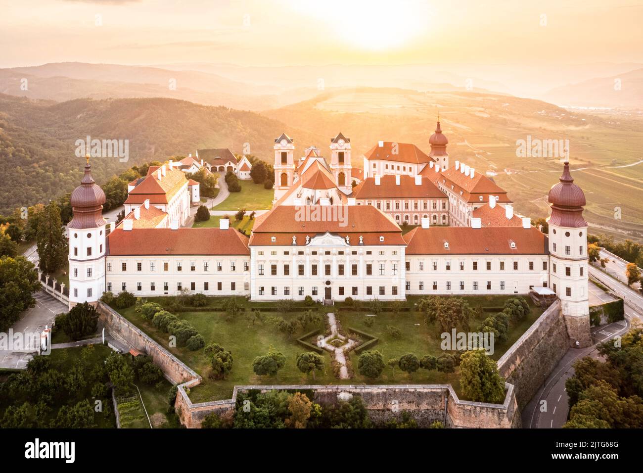 Gottweig Abbey in Wachau. Beautiful landmark in Lower Austria, Europe during summer. Stock Photo