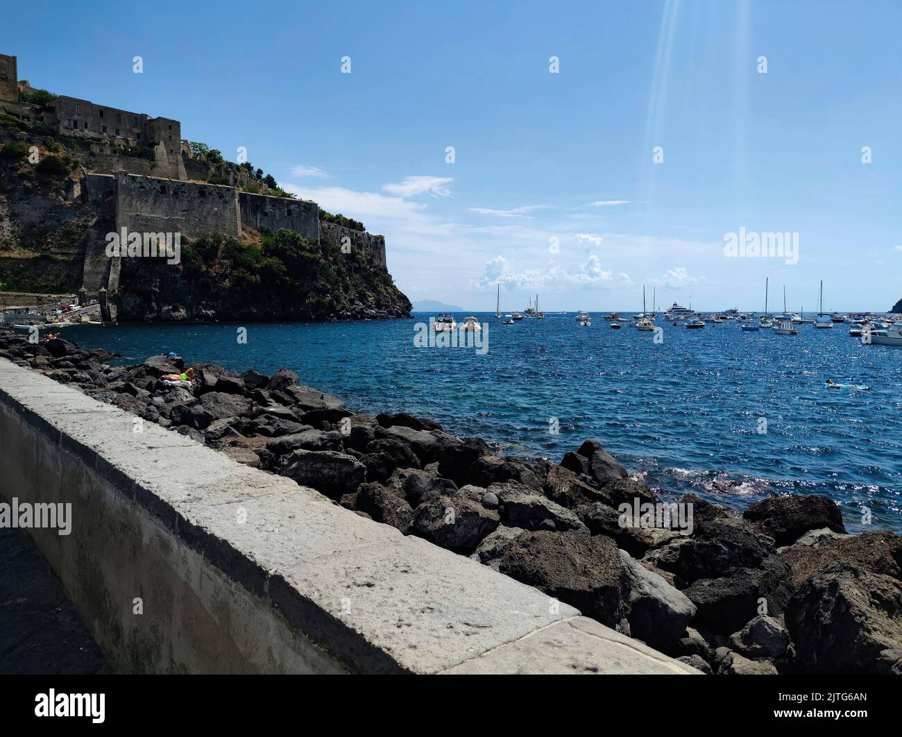 The Bridge That Connects The Island Of Ischia To The Aragonese Castle ...