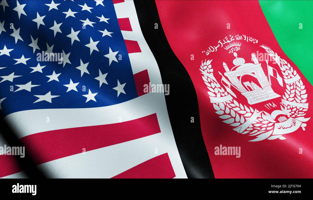 Afghanistan 3d flag and map hi-res stock photography and images - Alamy