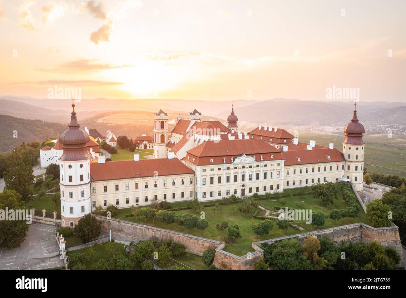 Göttweig Abbey in Wachau. Beautiful landmark in Lower Austria, Europe during summer. Stock Photo