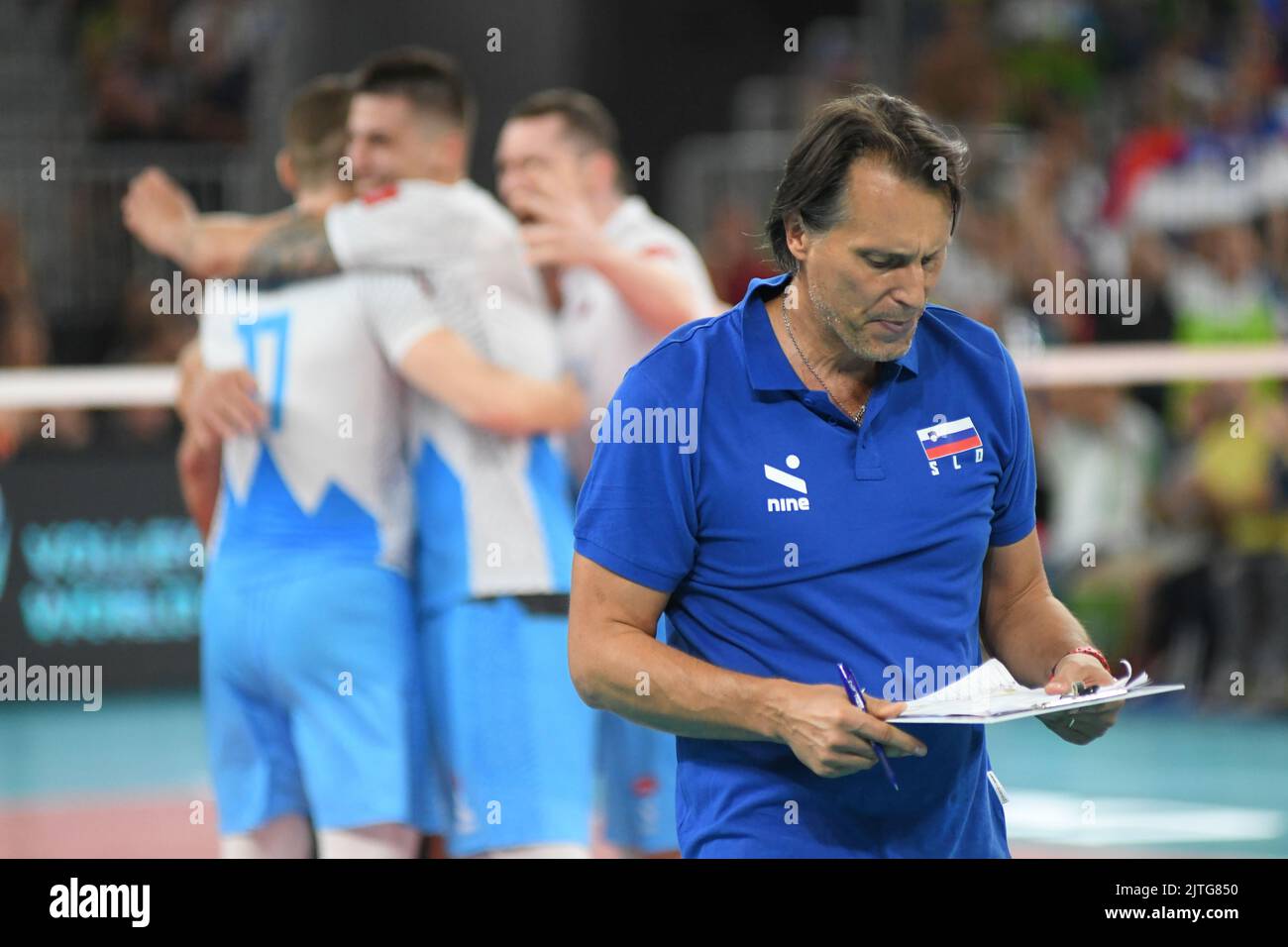 Cretu, Slovenia volleyball national team head coach. Volleyball World Championship 2022 Cretu, Slovenia volleyball national team head coach. Volleyball World Championship 2022