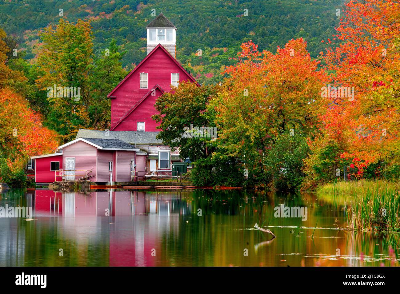 Old Mill Lake Winnipesaukee, New Hampshire, New England,USA Stock Photo Alamy