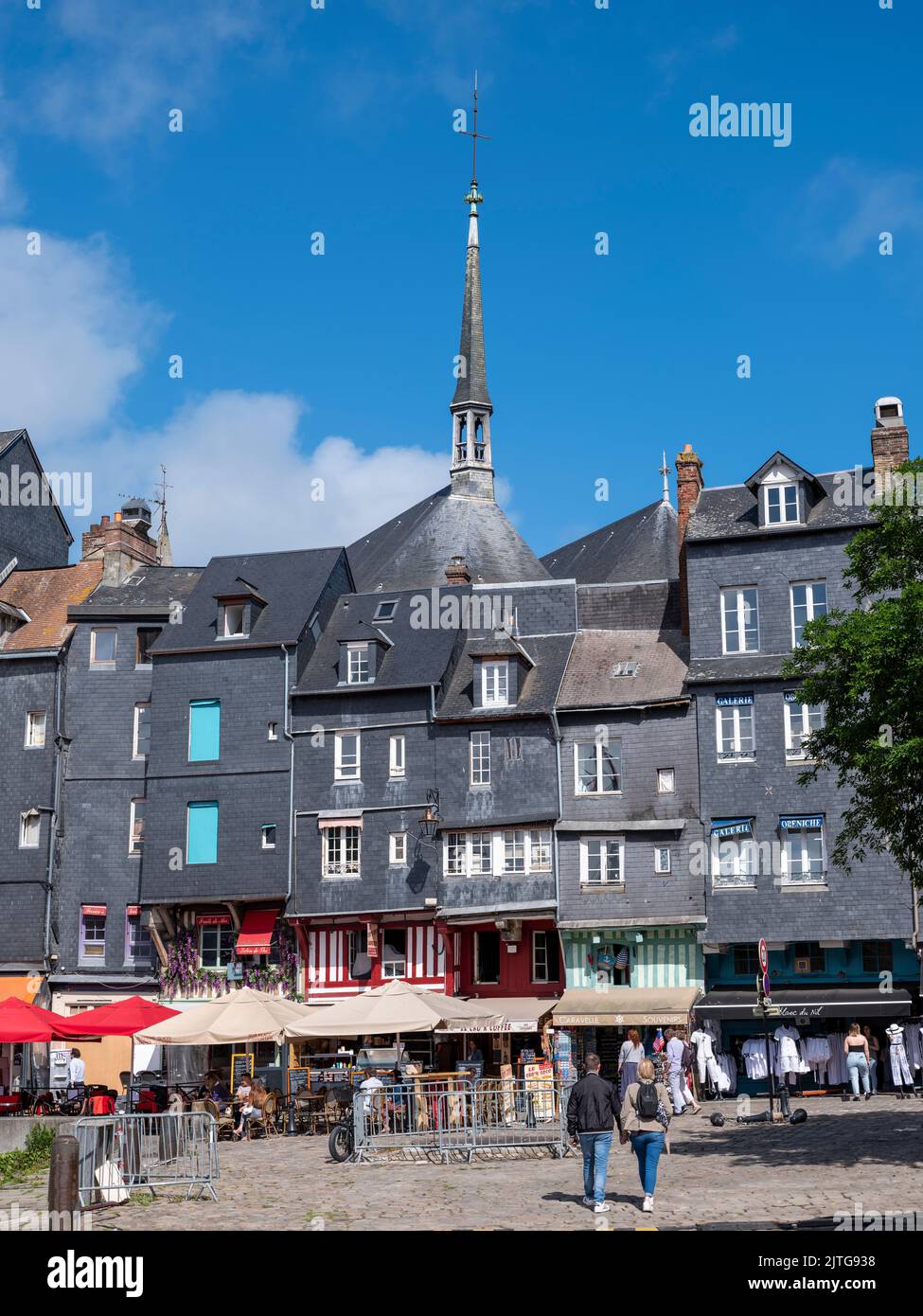 Blue skies over honfleur hi-res stock photography and images - Alamy