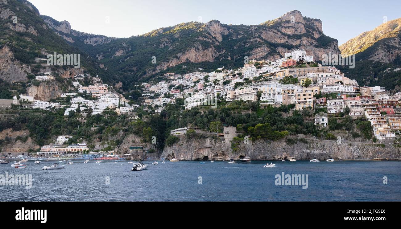 Panoramic view of the most beautiful town on the Amalfi Coast the