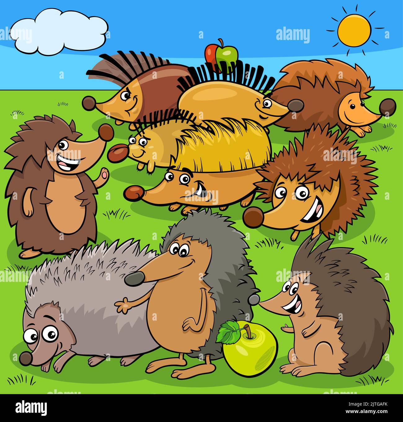 Funny Hedgehogs Rockers Animals Rock Music Emo Punk Band - Débardeur Amusant