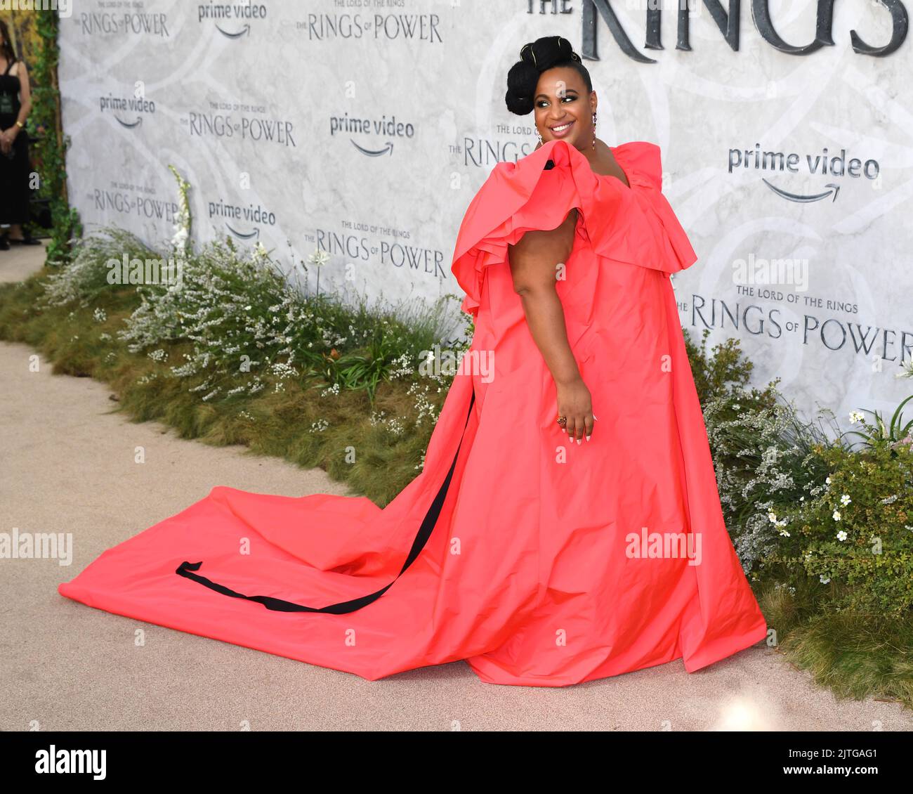 August 30th, 2022. London, UK. Sophia Nomvete arriving at the Global