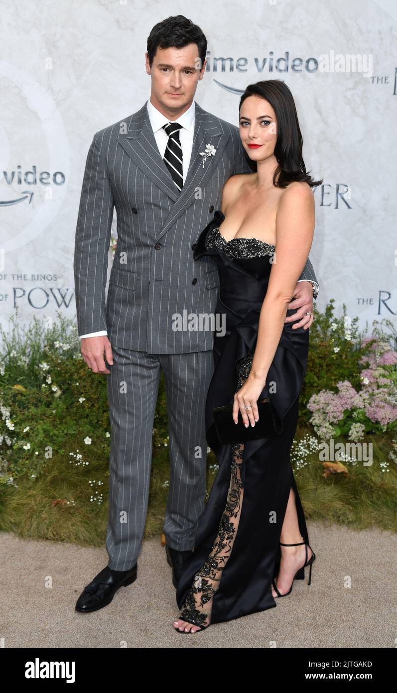 August 30th, 2022. London, UK. Benjamin Walker and Kaya Scodelario
