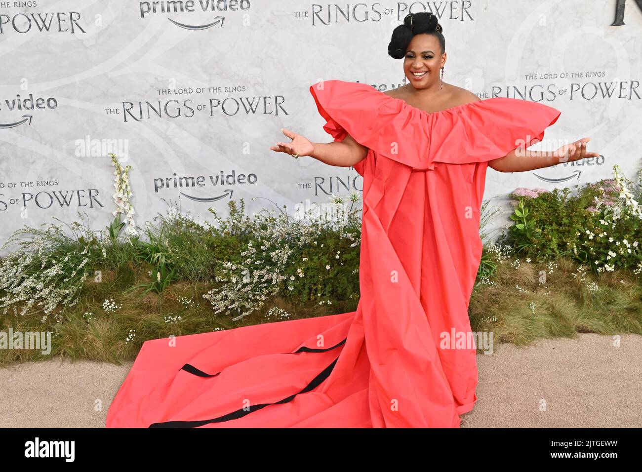 London, UK. - 30th August 2022. Sophia Nomvete arrives at The Lord of