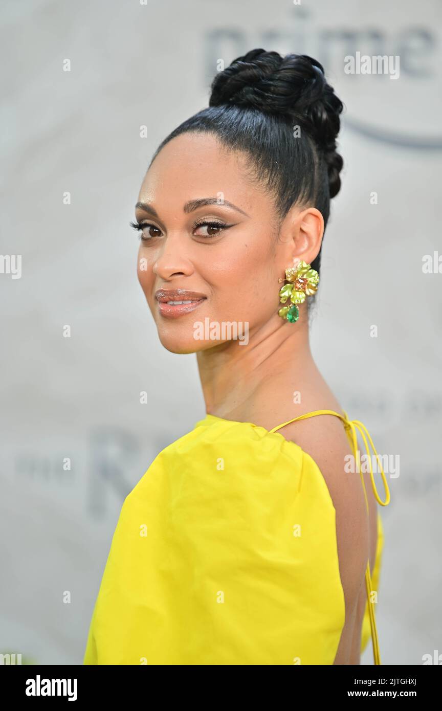 London, UK. - 30th August 2022. Cynthia Addai-Robinson arrives at The Lord of the Rings: The Rings of Power' TV show premiere at the ODEON Luxe West End, Leicester square, London, UK. - 30th August 2022. Stock Photo