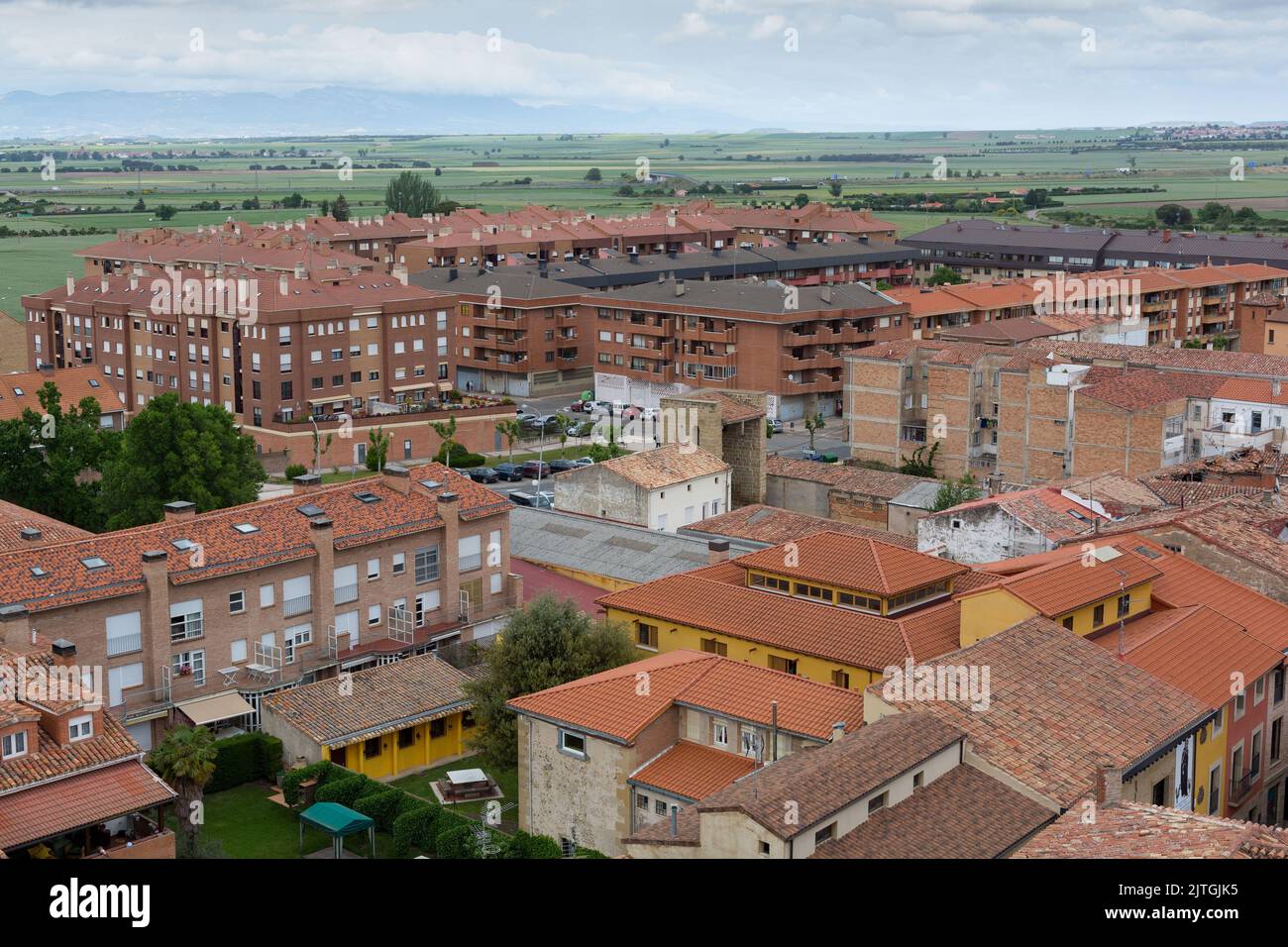 view of the town of Santo Domingo de la Calzada, Spain Stock Photo