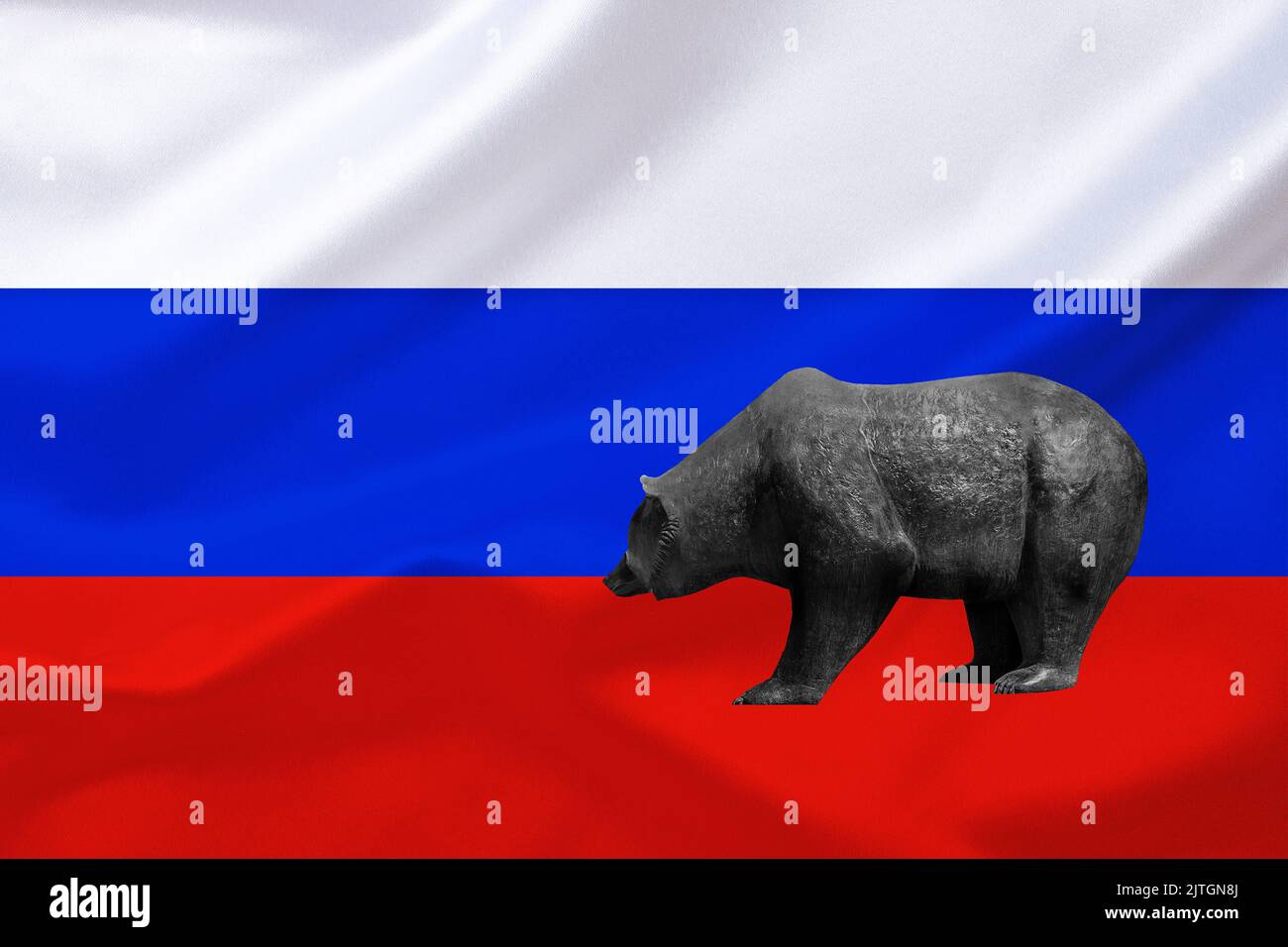 Russia bear flag hi-res stock photography and images - Alamy
