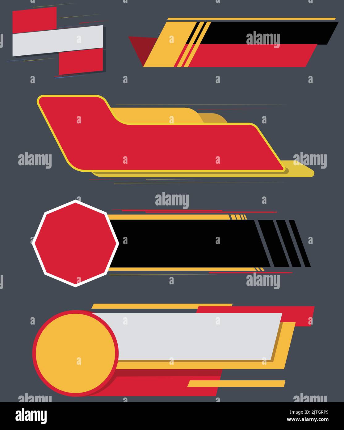 Colorful label designs for sales tags on gray background Stock Vector ...