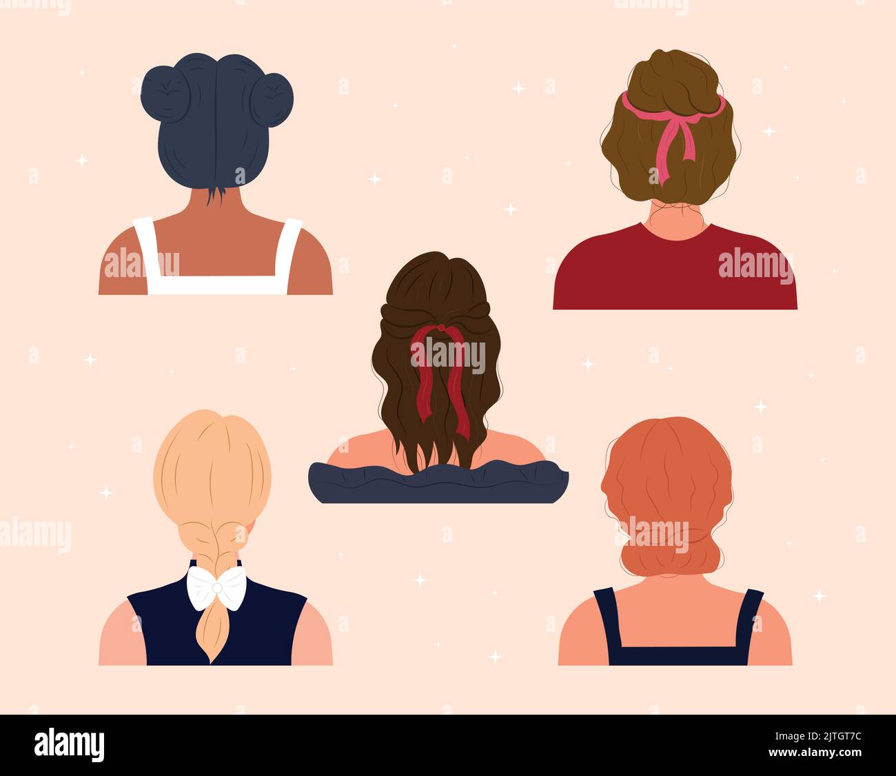 Ladies haircuts set Stock Vector Image & Art Alamy