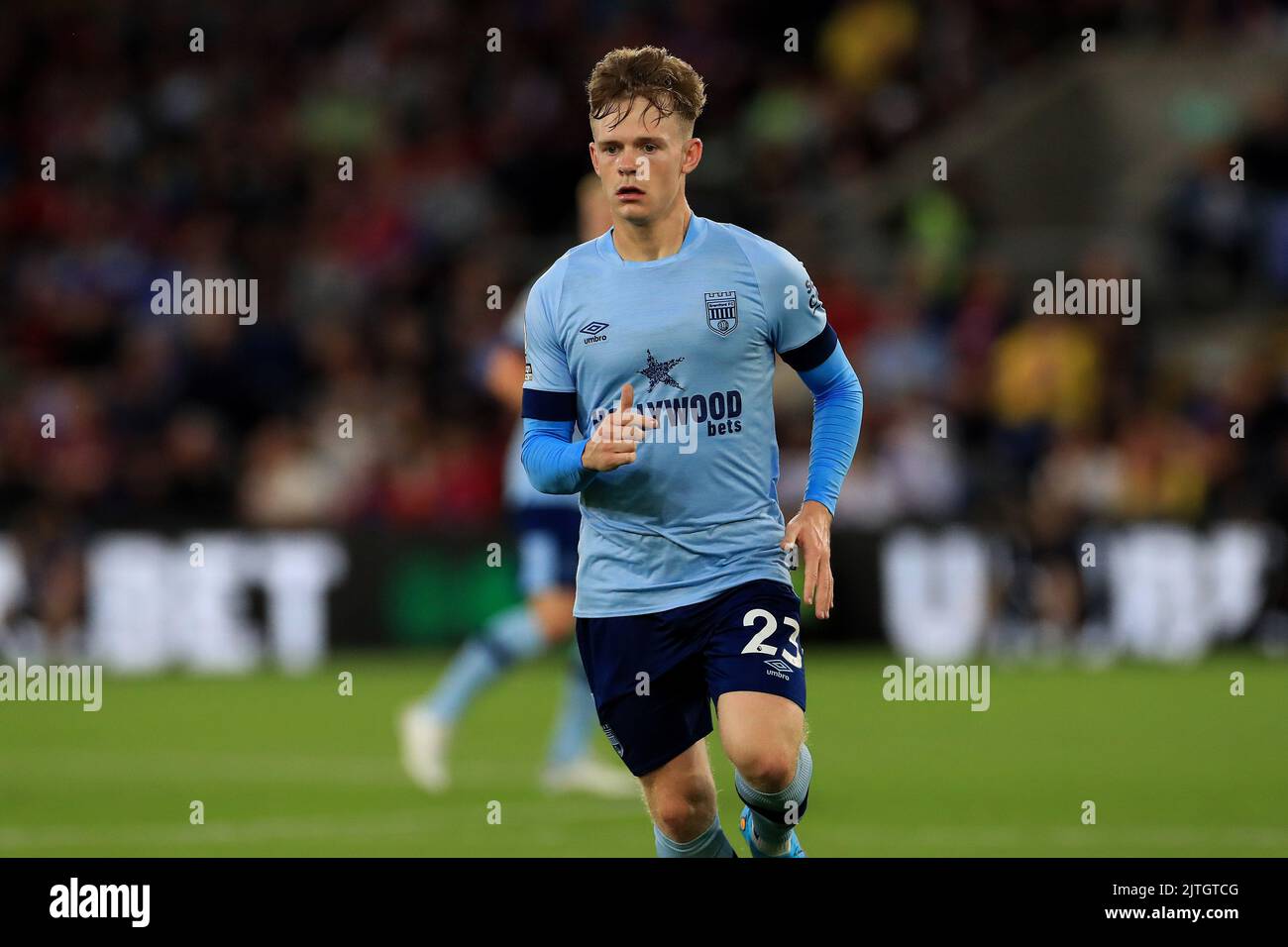 Keane Lewis-Potter #23 of Brentford in action Stock Photo - Alamy