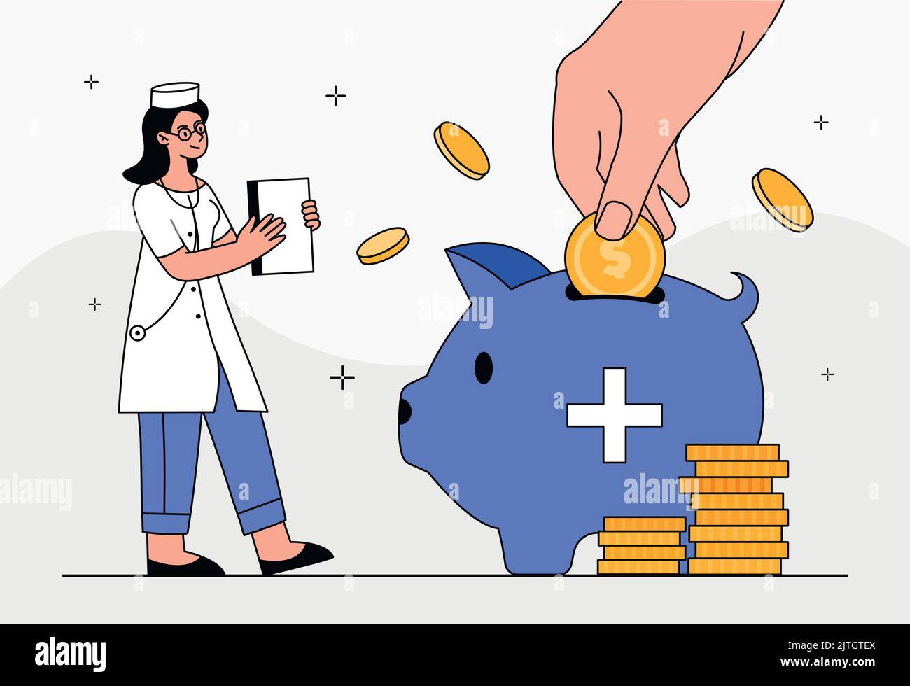 Health saving account stock vector image art alamy
