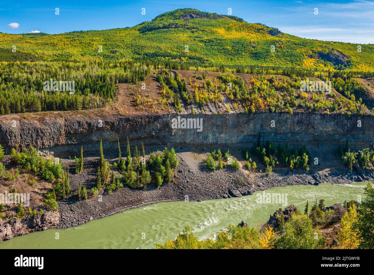 The Grand Canyon of the Stikine River cuts through ancient layers of ...