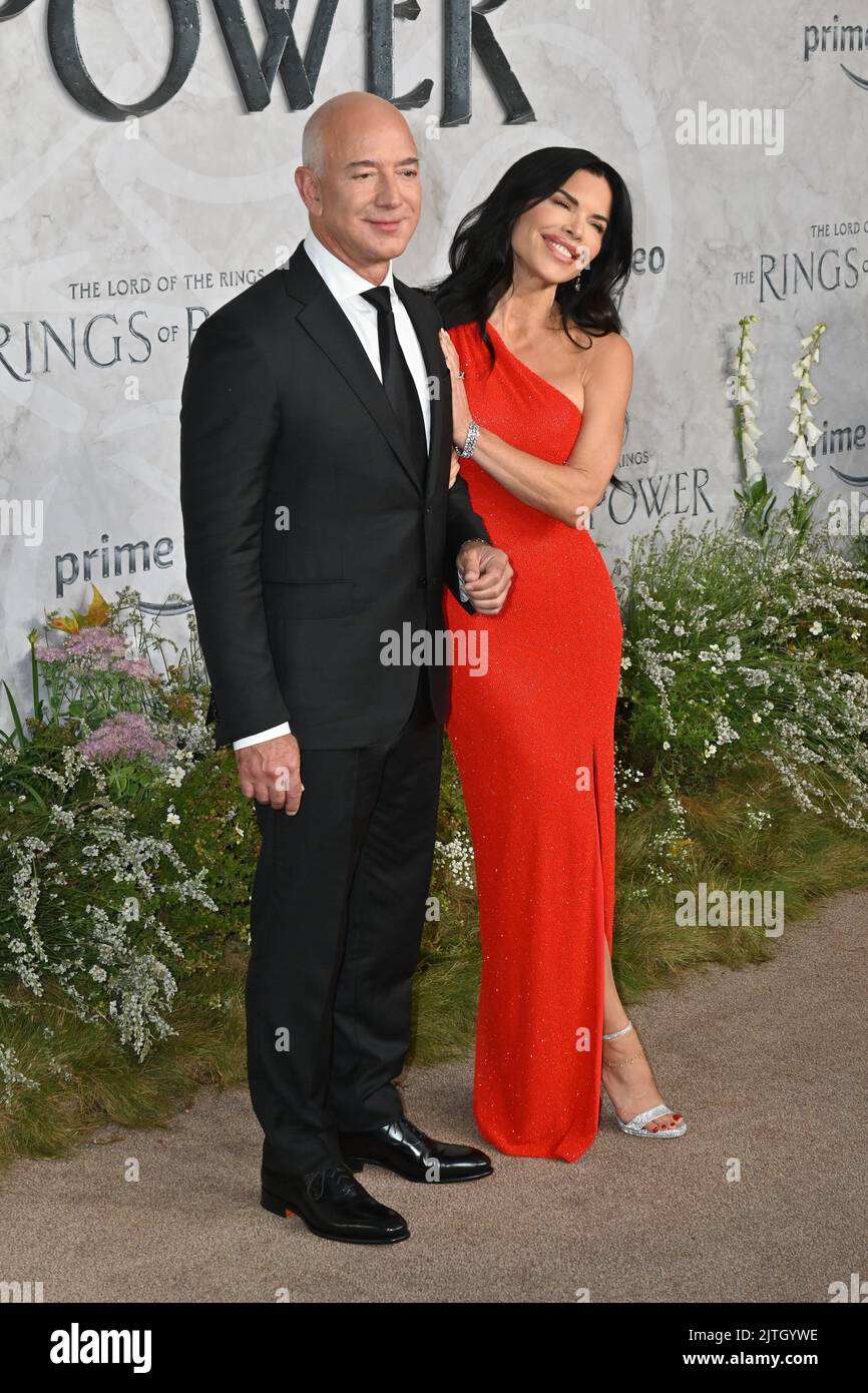 Lord Bezos London, UK - 30 August 2022 Jeff Bezos and Lauren Sanchez at The Lord ...