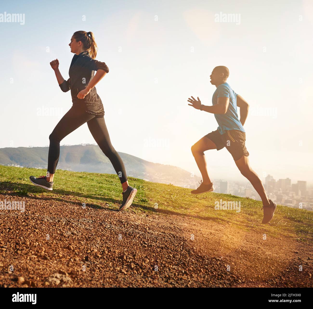 Mode En Running When we hit the start line its beast-mode-time. a sporty couple out ...