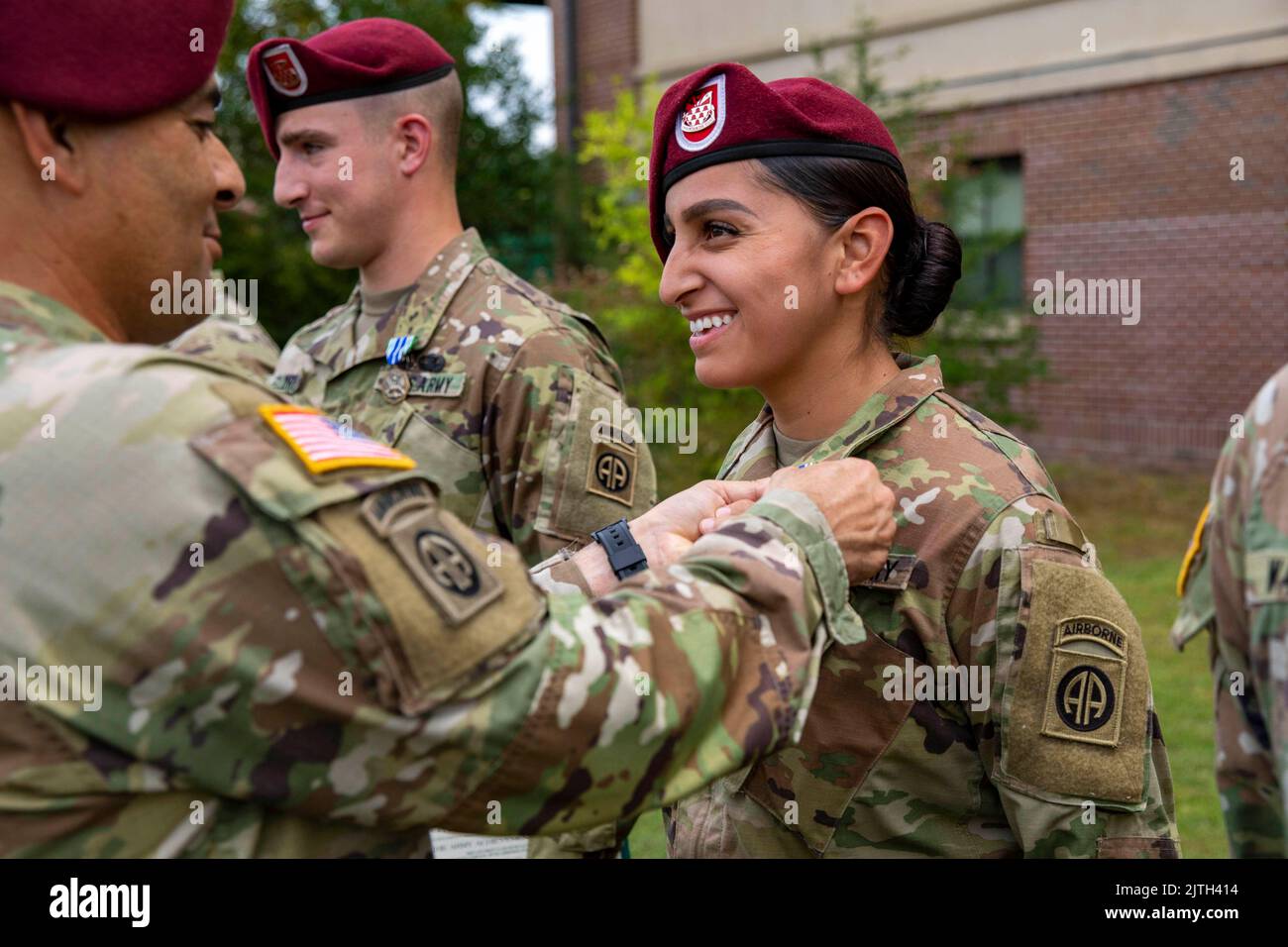 Airborne Combat Engineers from Castle and Bastion Company, 54th Brigade  Engineer Battalion, 173rd Airborne Brigade, participate in hands-on  training for historic employment of the Mine Clearing Line Charge (MICLIC).  The four-day course, image size:1300x956
