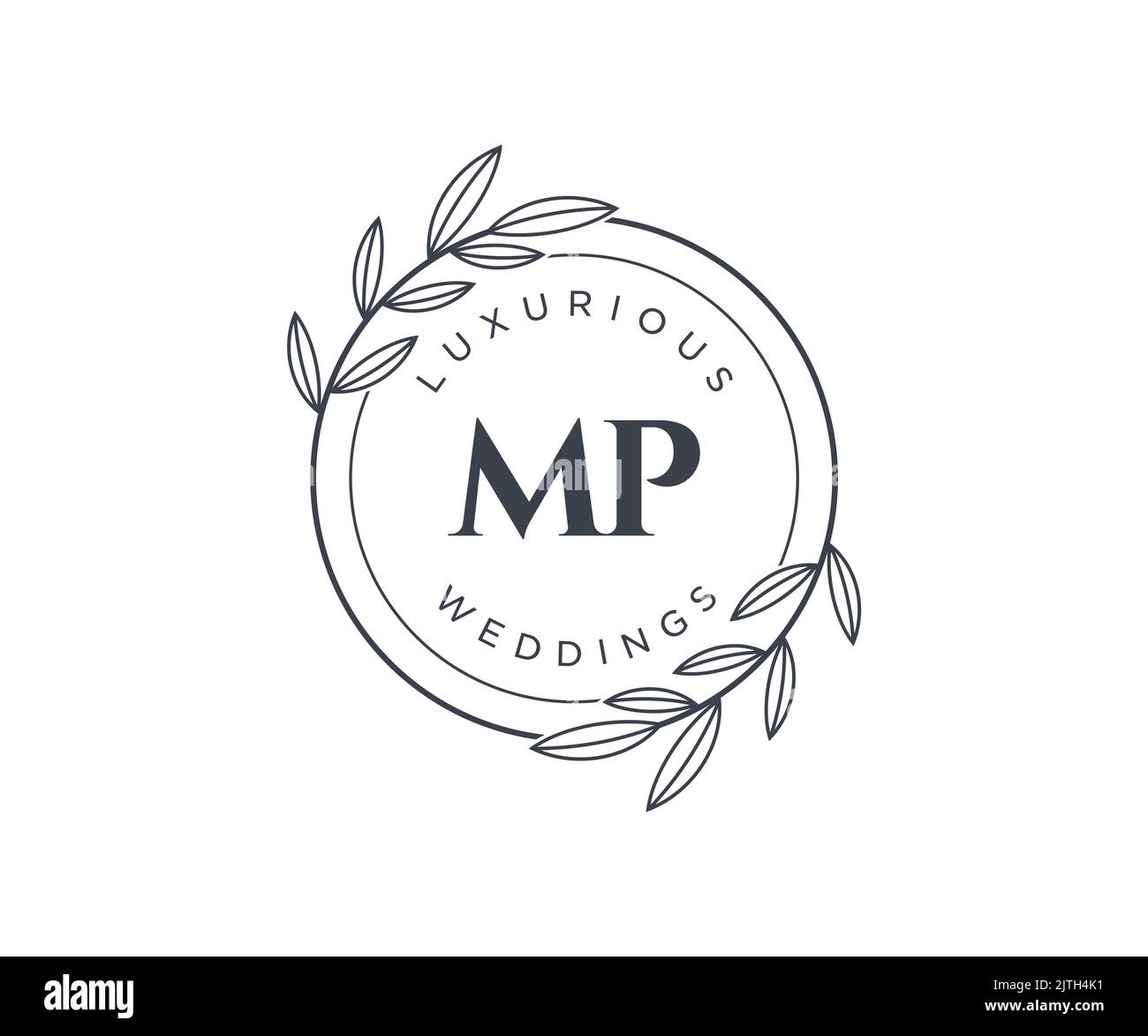 pm ,mp, monogram logo. Calligraphic signature icon. Wedding Logo