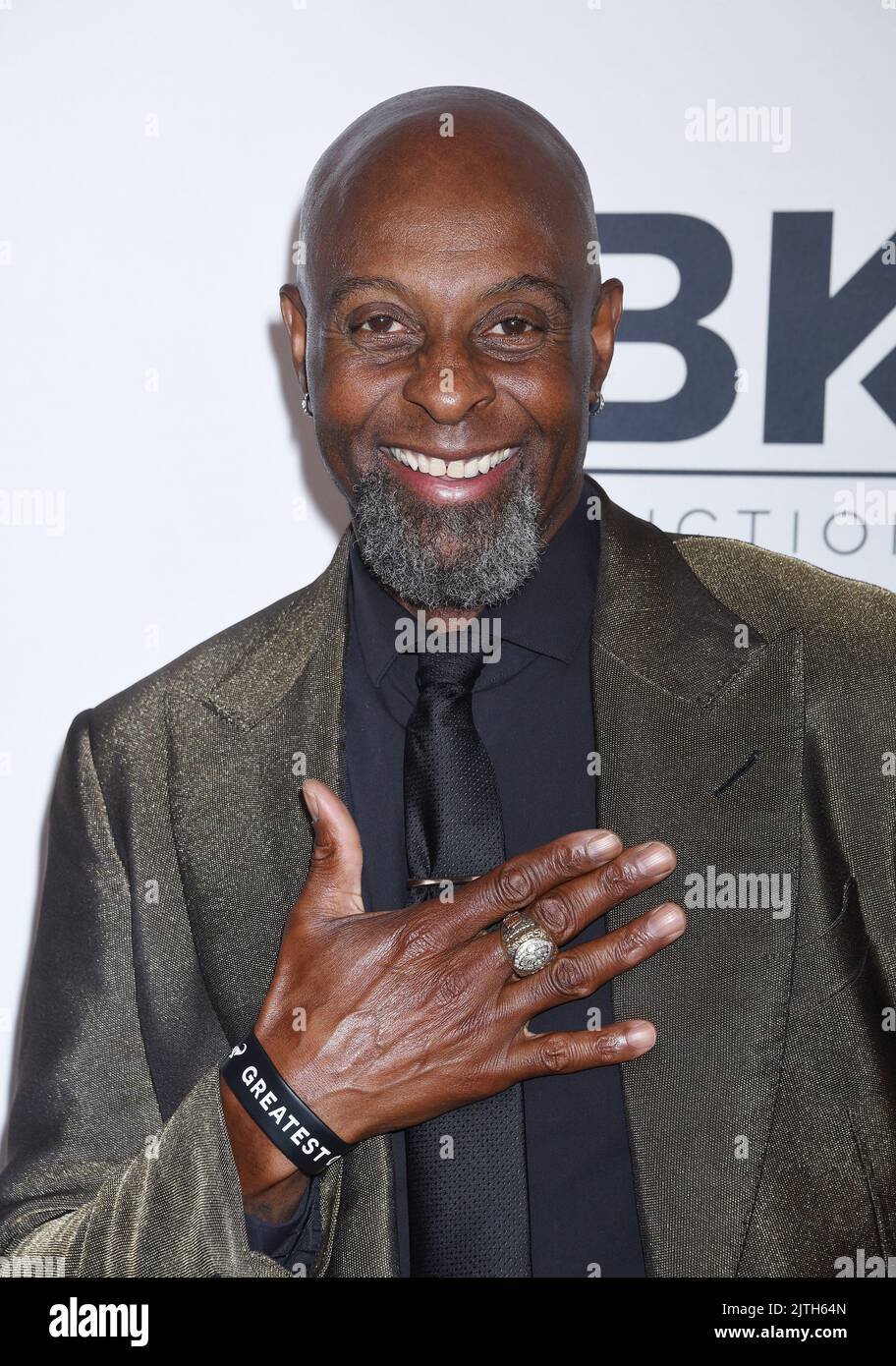 Jerry Rice arriving to the 2022 Harold and Carole Pump Foundation Gala