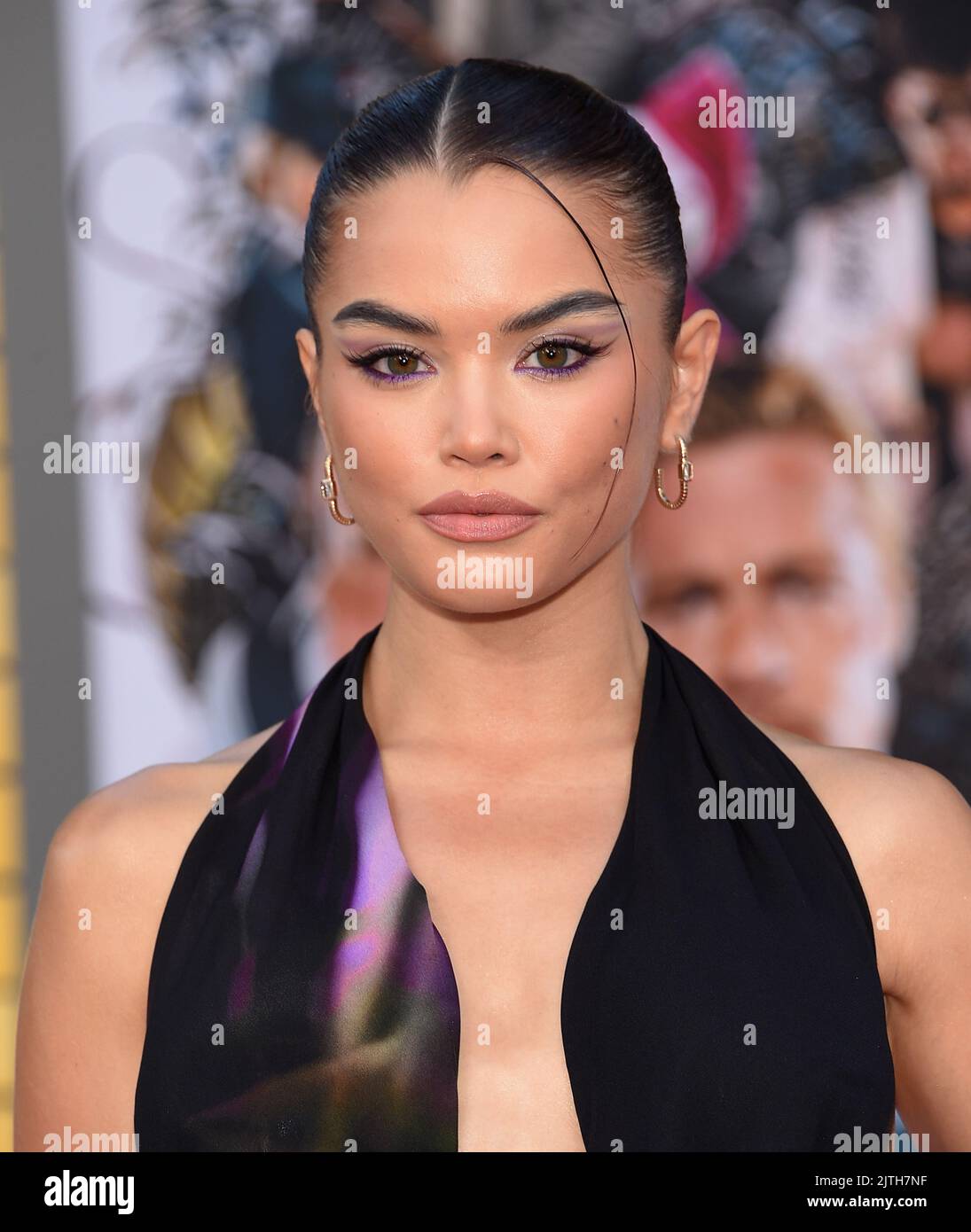 Paris Berelc arriving to the Los Angeles premiere of "Bullet Train