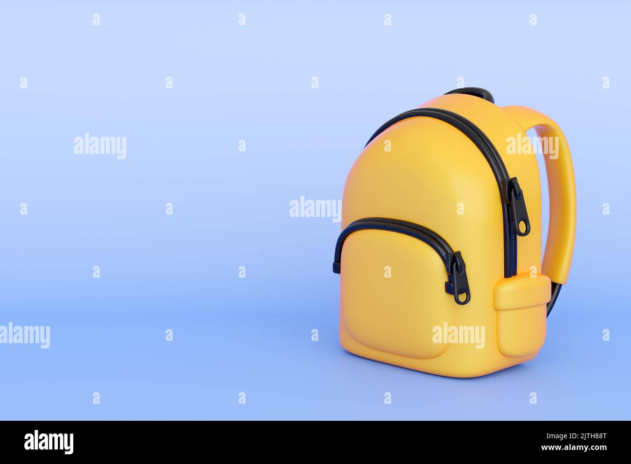 Girls Yellow Cartoon Smiley Face School Backpack main image 0