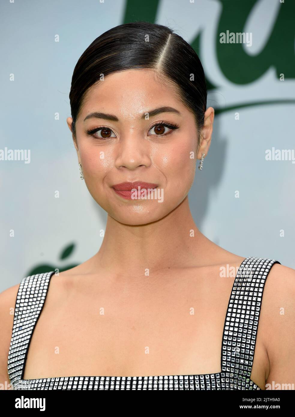 Eva Noblezada arriving to Apple Original Films' "Luck" premiere at the
