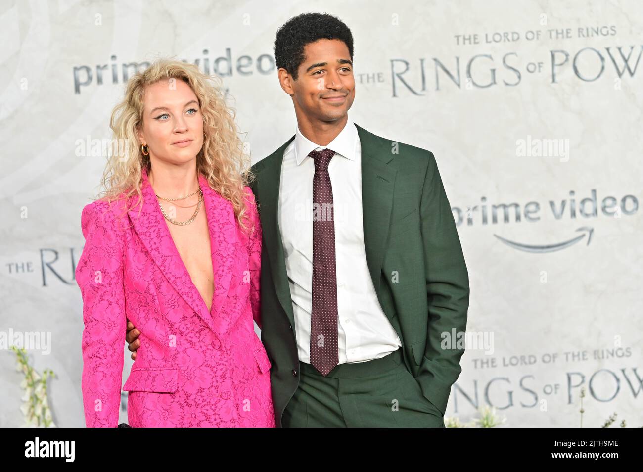 London, UK. - 30th August 2022. Alfie Enoch arrives at The Lord of the Rings: The Rings of Power' TV show premiere at the ODEON Luxe West End, Leicester square, London, UK. - 30th August 2022. Stock Photo