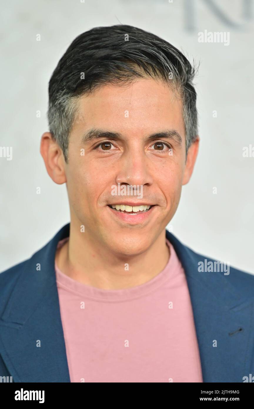London, UK. - 30th August 2022. Matthew Lopez arrives at The Lord of the Rings: The Rings of Power' TV show premiere at the ODEON Luxe West End, Leicester square, London, UK. - 30th August 2022. Stock Photo