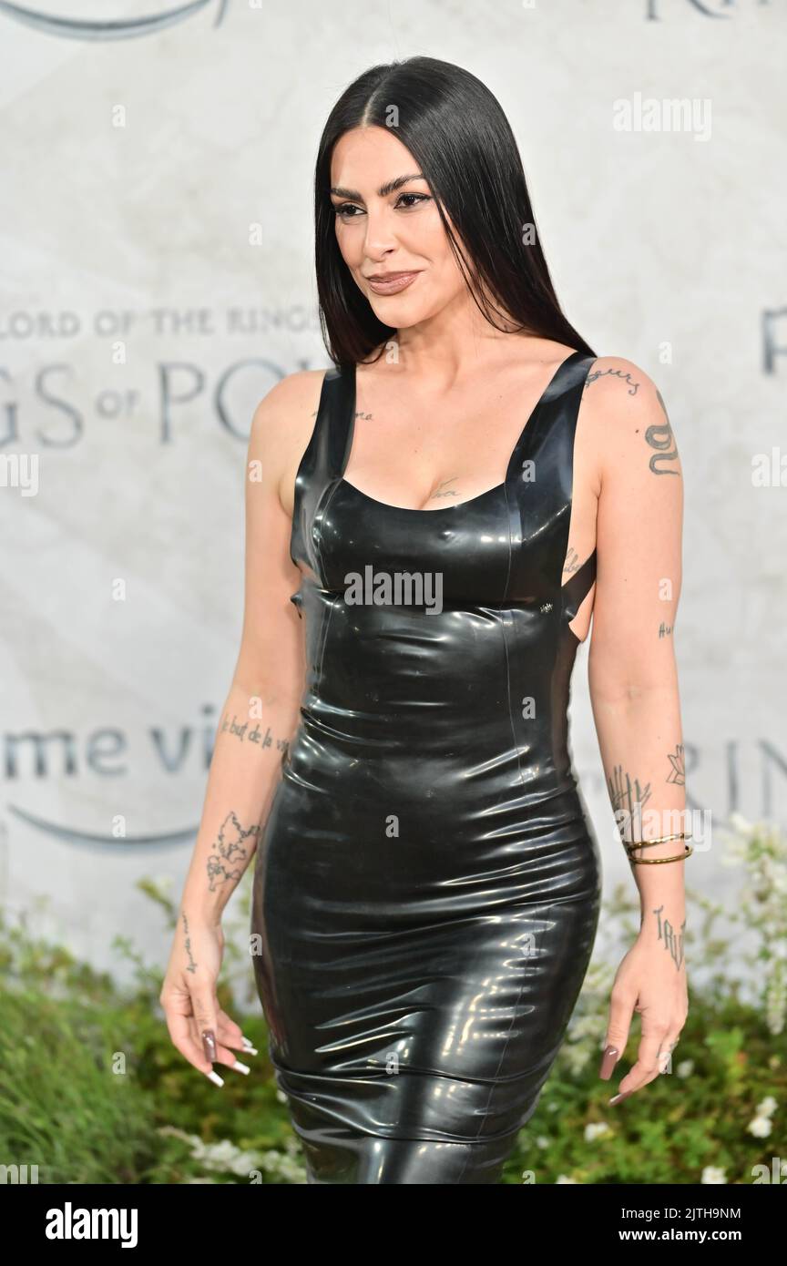 London, UK. - 30th August 2022. Cleo Pires arrives at The Lord of the Rings: The Rings of Power' TV show premiere at the ODEON Luxe West End, Leicester square, London, UK. - 30th August 2022. Stock Photo