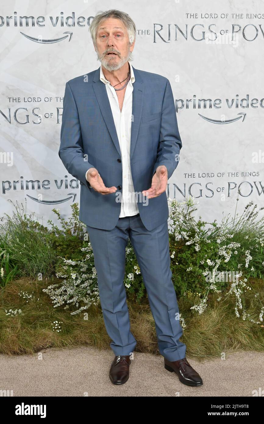 London, UK. - 30th August 2022. Geoff Morrell arrives at The Lord of the Rings: The Rings of Power' TV show premiere at the ODEON Luxe West End, Leicester square, London, UK. - 30th August 2022. Stock Photo