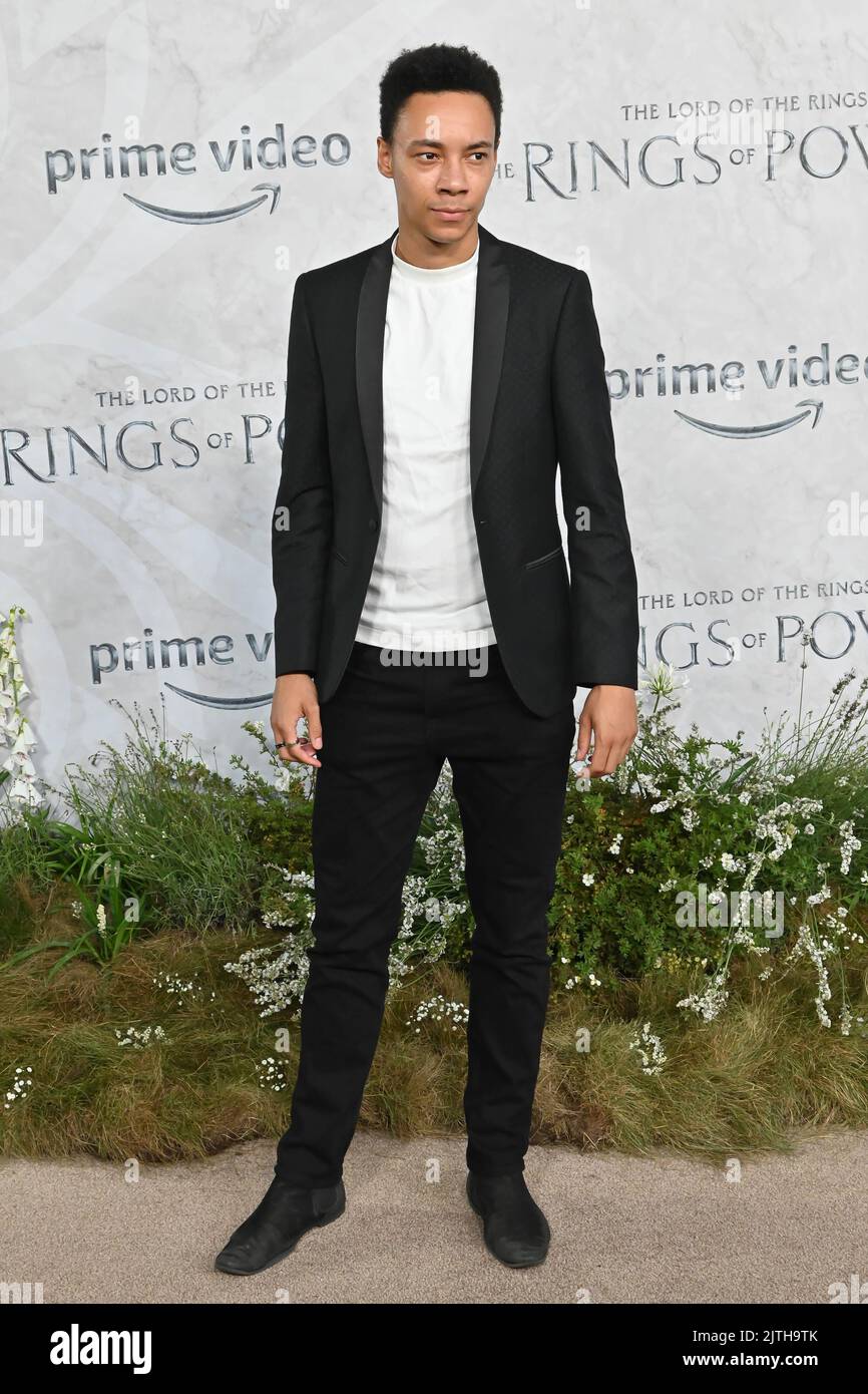 London, UK. - 30th August 2022. Kit Young arrives at The Lord of the Rings: The Rings of Power' TV show premiere at the ODEON Luxe West End, Leicester square, London, UK. - 30th August 2022. Stock Photo