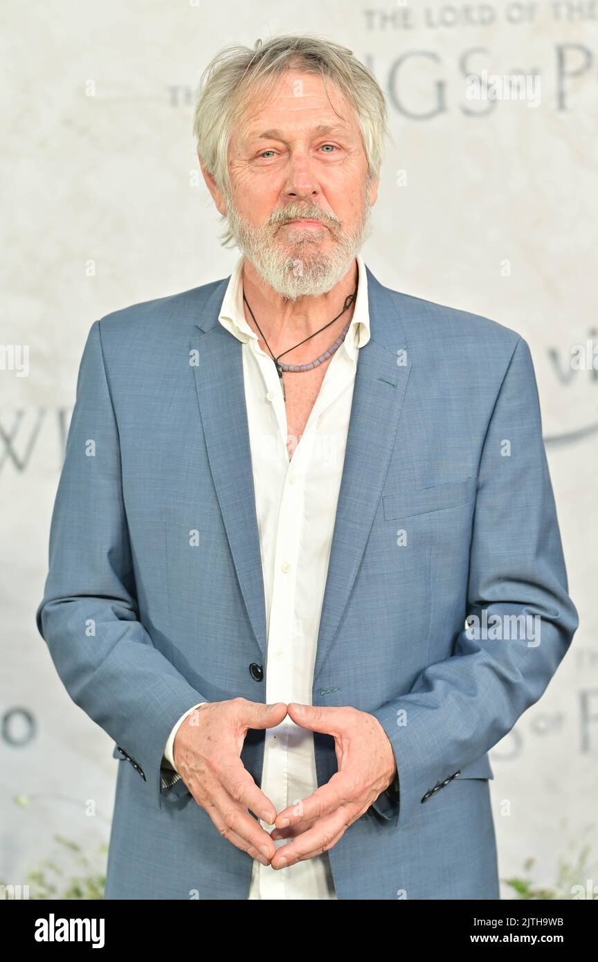 London, UK. - 30th August 2022. Geoff Morrell arrives at The Lord of the Rings: The Rings of Power' TV show premiere at the ODEON Luxe West End, Leicester square, London, UK. - 30th August 2022. Stock Photo