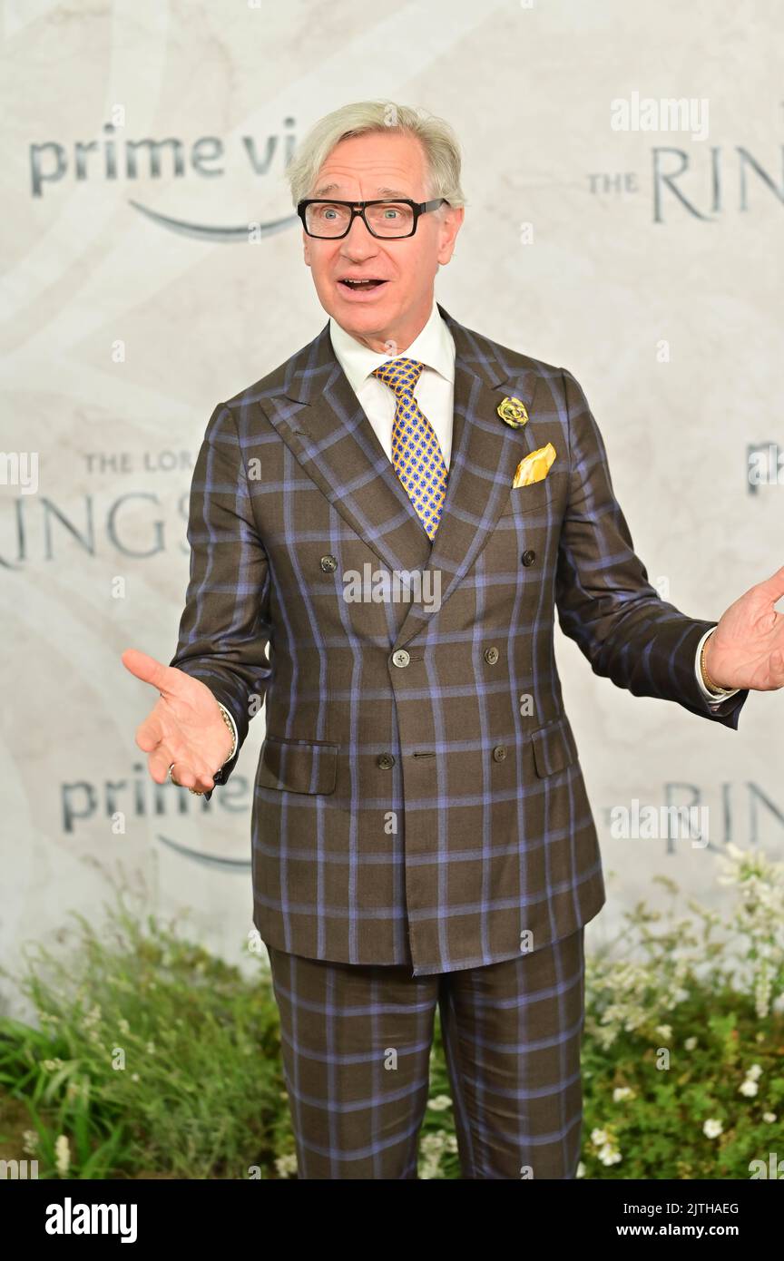 London, UK. - 30th August 2022. Paul Feig arrives at The Lord of the Rings: The Rings of Power' TV show premiere at the ODEON Luxe West End, Leicester square, London, UK. - 30th August 2022. Stock Photo