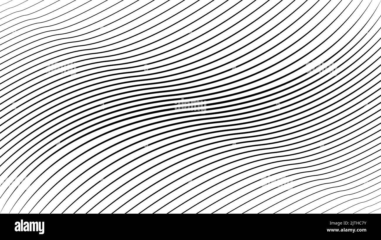 Pattern background curved texture, abstract swirl wave element stripe flow Stock Vector