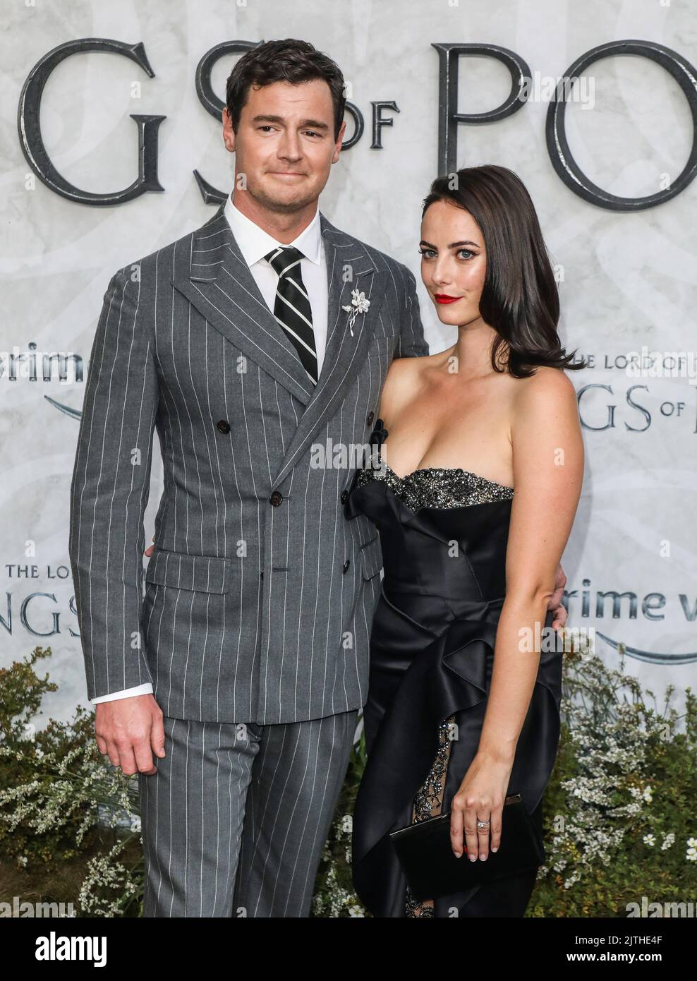 Benjamin Walker (L) and Kaya Scodelario (R) seen attending the Global