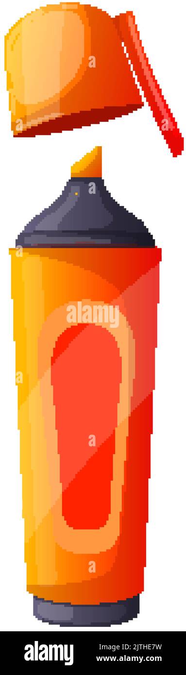 marker stationery cartoon vector illustration Stock Vector
