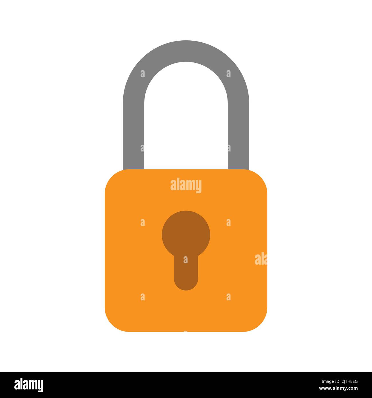 Lock vector icon isolated on white background Stock Vector Image & Art ...