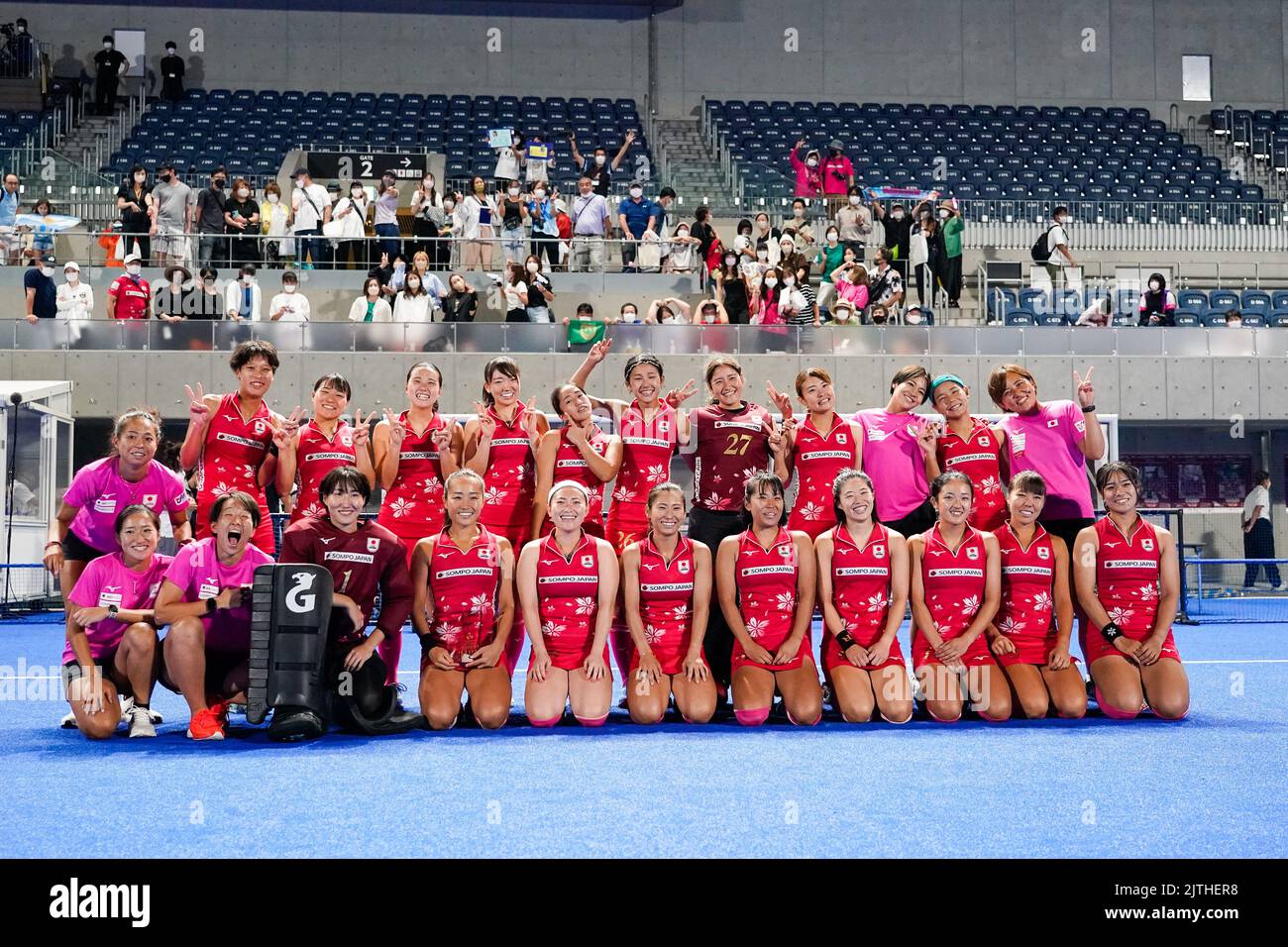 Tokyo Japan. 28th Aug, 2022. Womens Japan team group, August 28, 2022 Hockey Victory