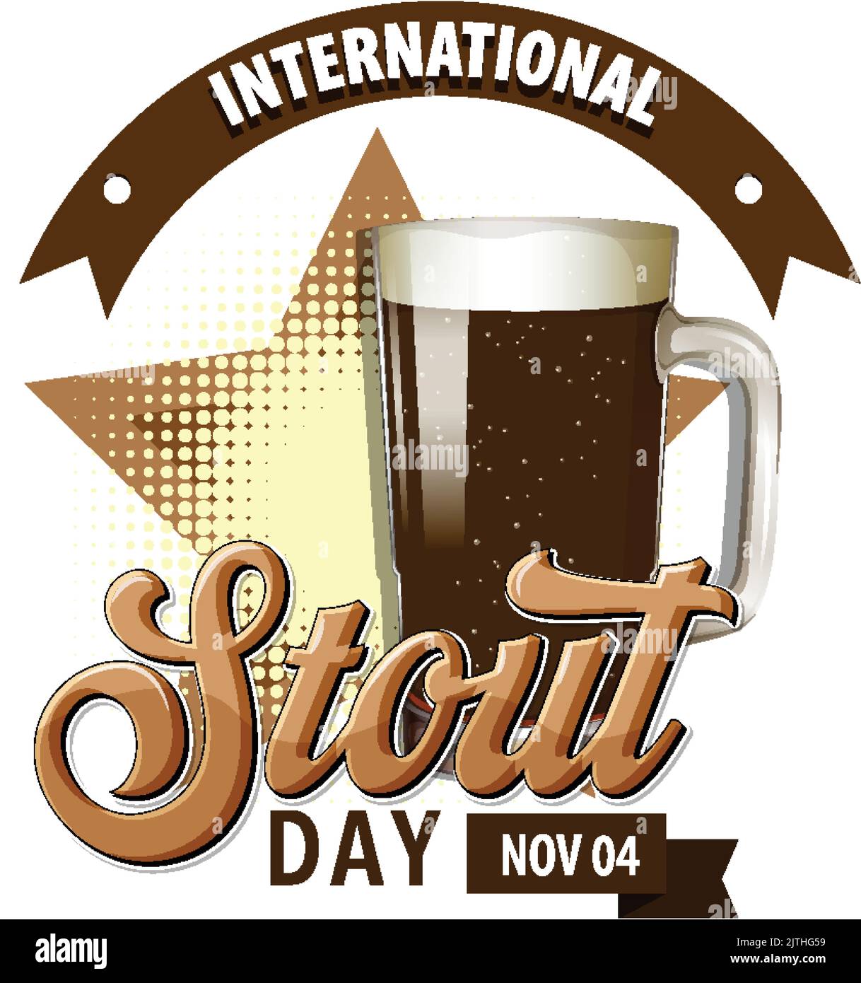 International Stout Day Banner Design illustration Stock Vector Image