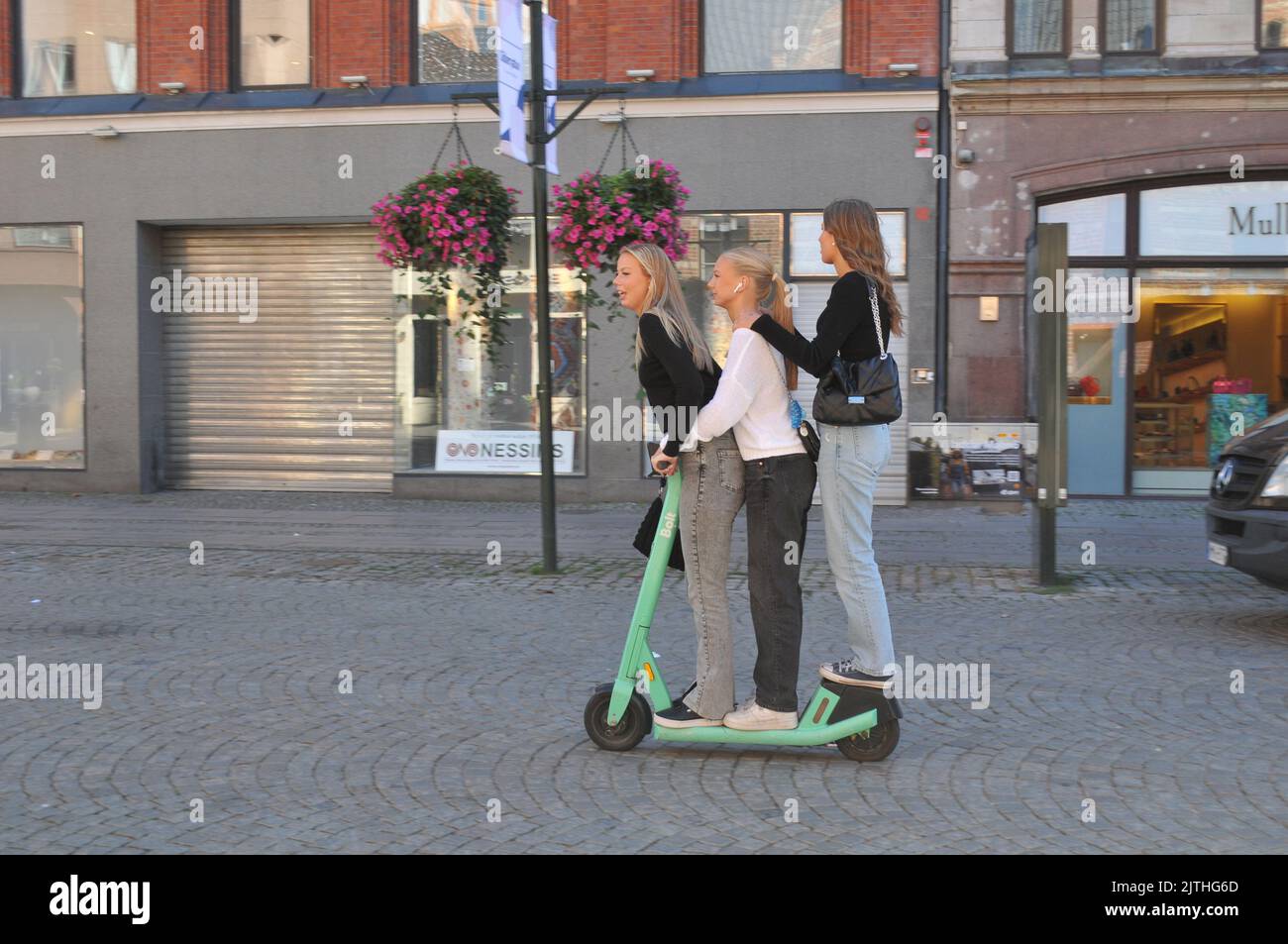 Electric scooter rider hi-res stock photography and images - Alamy