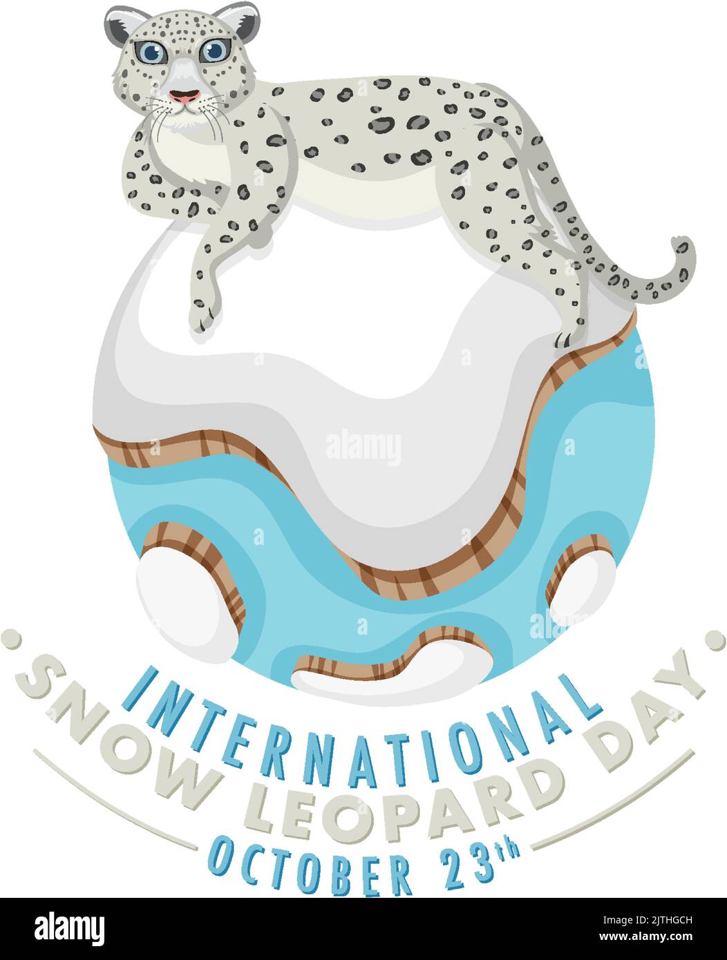 International Snow Leopard Day Banner Design illustration Stock Vector Image & Art Alamy