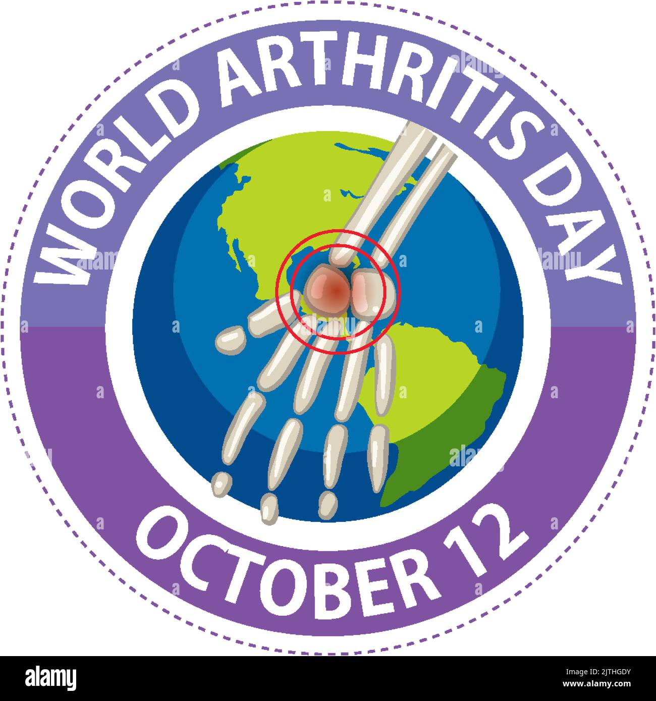 World Arthritis Day Poster Design illustration Stock Vector Image & Art