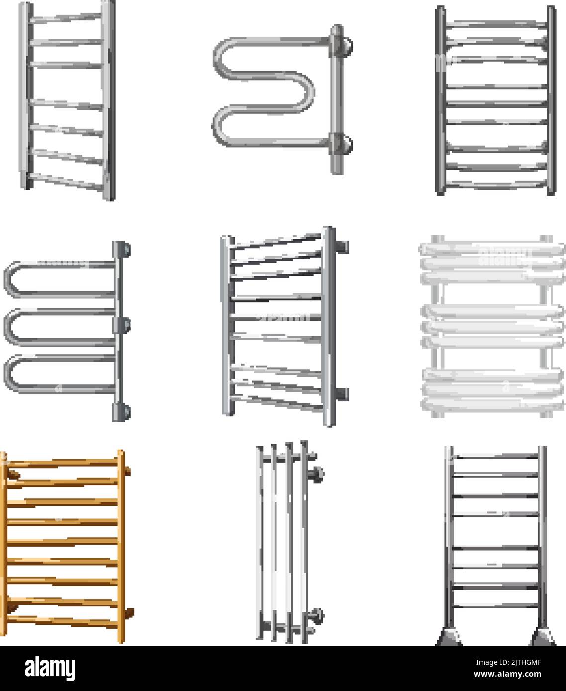 towel bathroom set cartoon vector illustration Stock Vector Image & Art