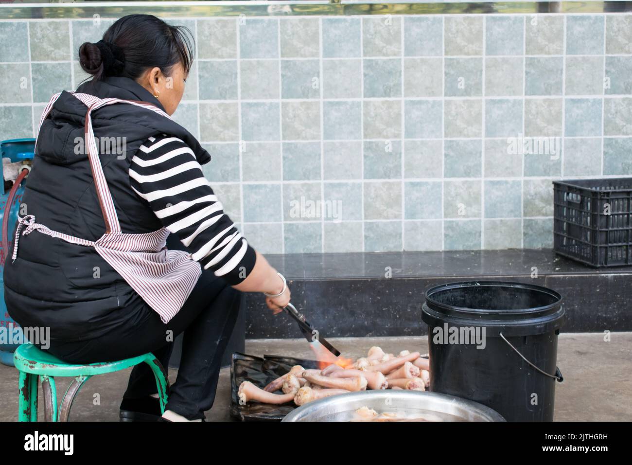 Big Wok cooking, Jiangmen China 江門 石板沙, MelindaChan ^..^